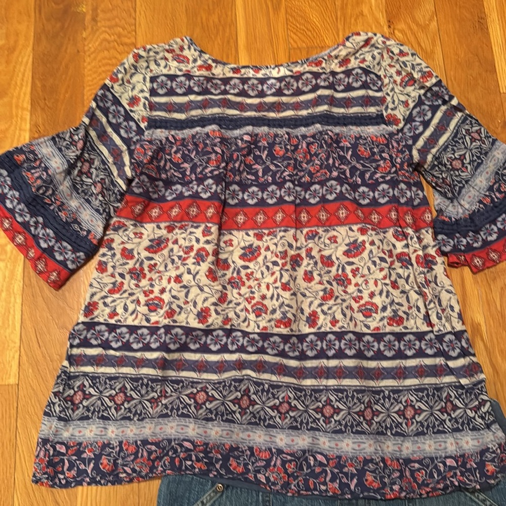 Blouse & shorts maternity Motherhood boho top jeans denim Bohemian old navy M 10 - Picture 13 of 17